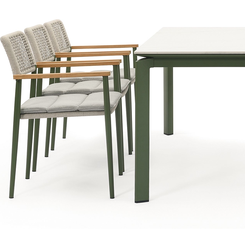 DOMINGO DINING ARMCHAIR - ΠΟΛΥΘΡΟΝΑ ΑΛΟΥΜΙΝΙΟΥ ΚΩΔ 5760S 57x60x83cm