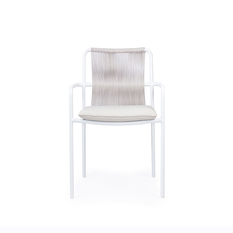 THE SYROS DINING ARMCHAIR  - ΠΟΛΥΘΡΟΝΑ ΑΛΟΥΜΙΝΙΟΥ ΚΩΔ 6810S - 54×57x85cm