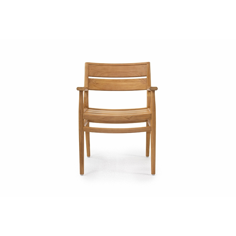 MARINO DINING ARMCHAIR TEAK - ΠΟΛΥΘΡΟΝΑ ΞΥΛΙΝΗ ΚΩΔ 6814S - 56×62x83cm