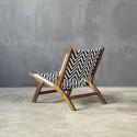 GΕΟRGΕ LOUNGE ARMCHAIR - ΠΟΛΥΘΡΟΝΑ ΞΥΛΙΝΗ ΚΩΔ 6816S - 80×63x70cm