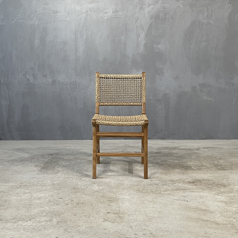 RULIS DINING CHAIR TEAK - ΚΑΡΕΚΛΑ ΞΥΛΙΝΗ ΚΩΔ 6840S - 55×44x86cm