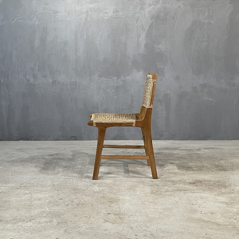 RULIS DINING CHAIR TEAK - ΚΑΡΕΚΛΑ ΞΥΛΙΝΗ ΚΩΔ 6840S - 55×44x86cm