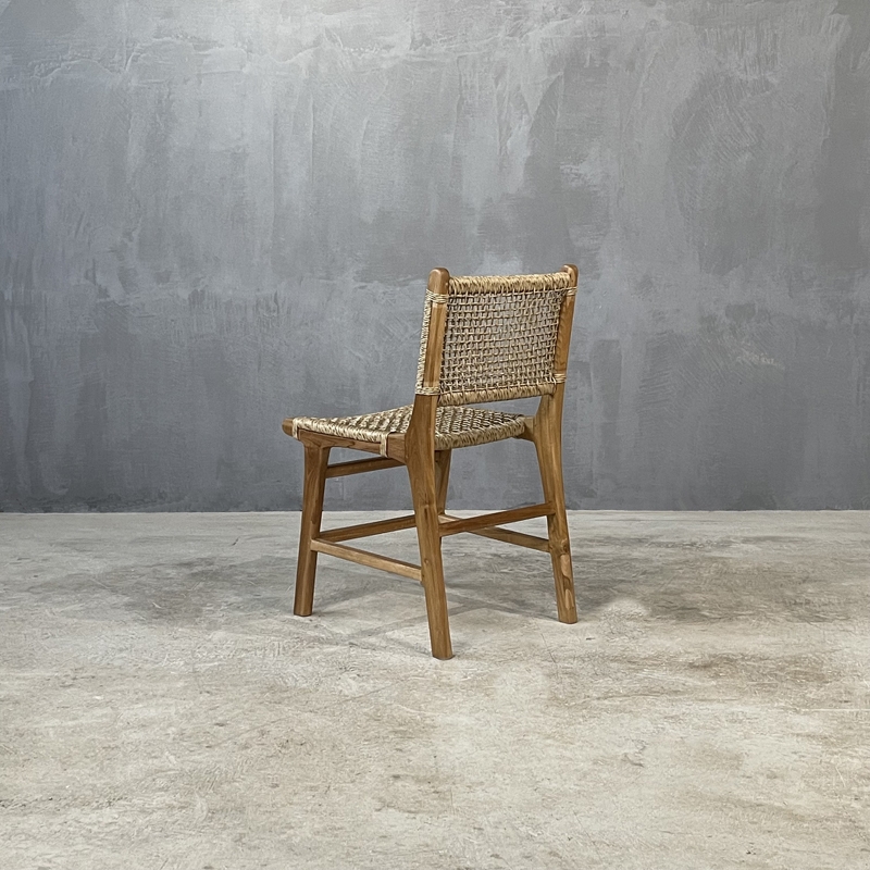 RULIS DINING CHAIR TEAK - ΚΑΡΕΚΛΑ ΞΥΛΙΝΗ ΚΩΔ 6840S - 55×44x86cm