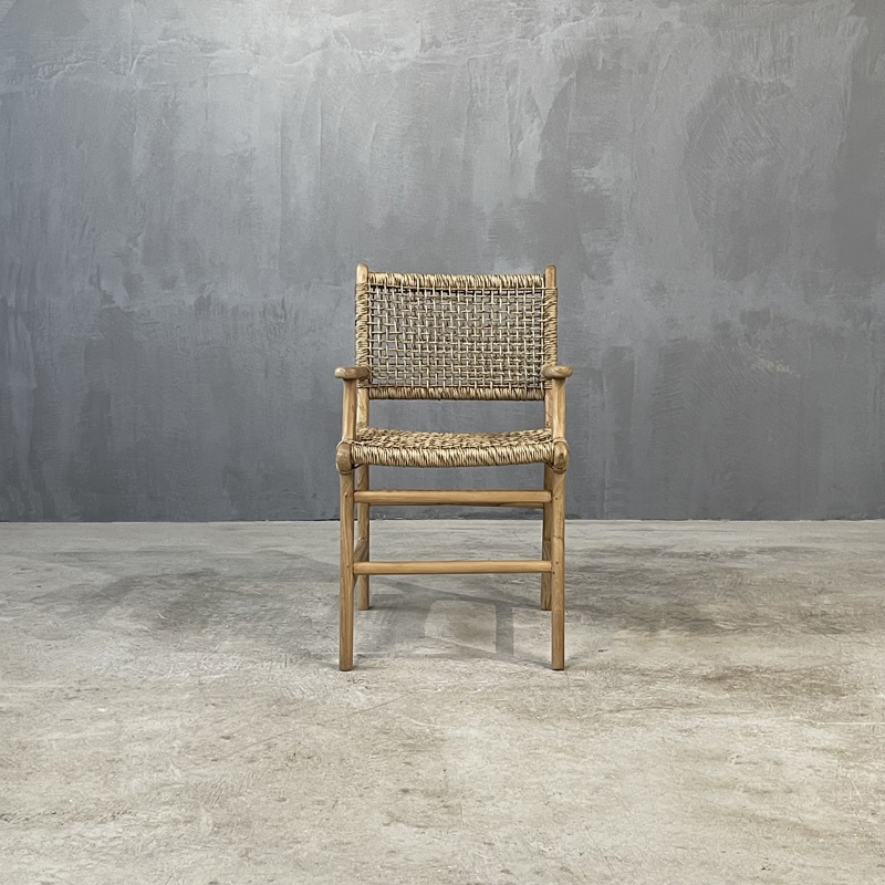 RULIS TEAK ARMCHAIR - ΠΟΛΥΘΡΟΝΑ ΞΥΛΙΝΗ ΚΩΔ 6842S - 57×48x84cm