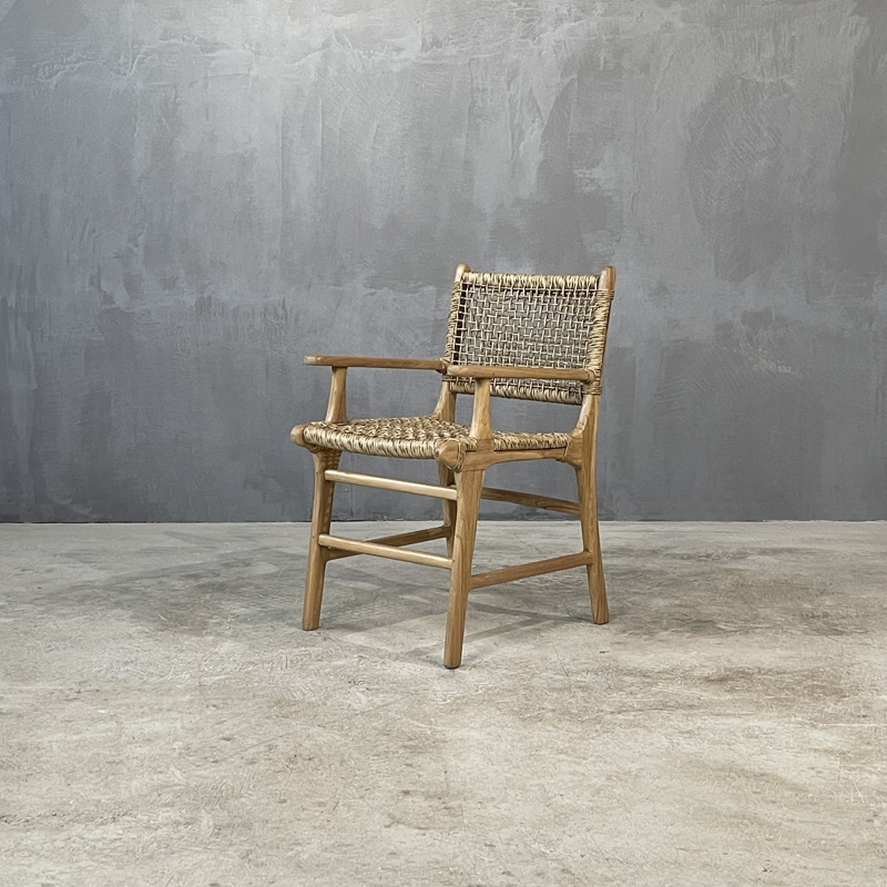 RULIS TEAK ARMCHAIR - ΠΟΛΥΘΡΟΝΑ ΞΥΛΙΝΗ ΚΩΔ 6842S - 57×48x84cm
