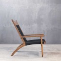 ROSA ARMCHAIR TEAK BLACK ROPE - ΚΑΡΕΚΛΑ ΞΥΛΙΝΗ ΜΕ ΣΧΟΙΝΙ ΚΩΔ 6856S 65x76x90cm