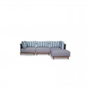 ZELINE HOCKER ELEMENT SOFA TEAK- ΞΥΛΙΝΟΣ ΚΑΝΑΠΕΣ ΚΩΔ 6862S 85x85x34cm