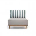 ZELINE MIDDLE ELEMENT SOFA TEAK - ΞΥΛΙΝΟΣ ΚΑΝΑΠΕΣ ΚΩΔ 6860S 80x80x60cm