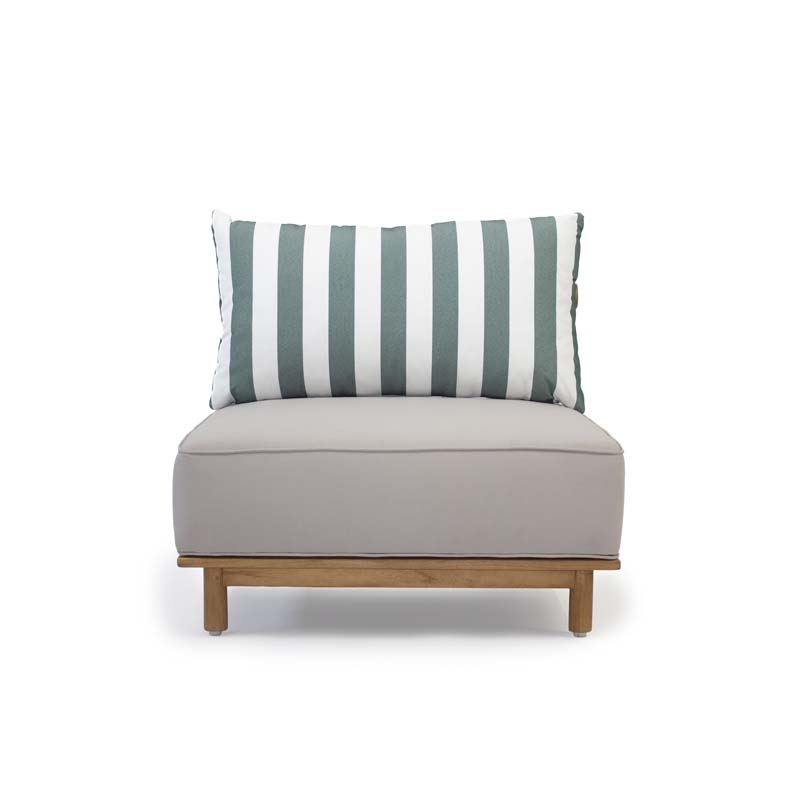 ZELINE MIDDLE ELEMENT SOFA TEAK - ΞΥΛΙΝΟΣ ΚΑΝΑΠΕΣ ΚΩΔ 6860S 80x80x60cm