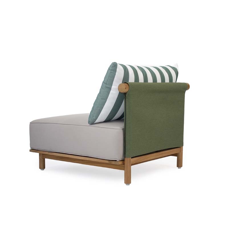 ZELINE MIDDLE ELEMENT SOFA TEAK - ΞΥΛΙΝΟΣ ΚΑΝΑΠΕΣ ΚΩΔ 6860S 80x80x60cm