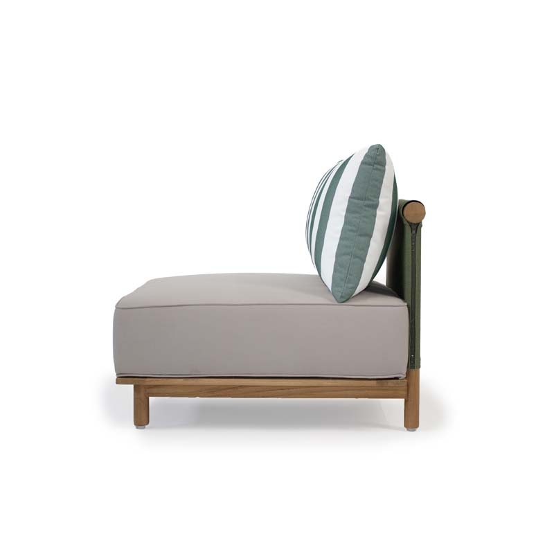 ZELINE MIDDLE ELEMENT SOFA TEAK - ΞΥΛΙΝΟΣ ΚΑΝΑΠΕΣ ΚΩΔ 6860S 80x80x60cm