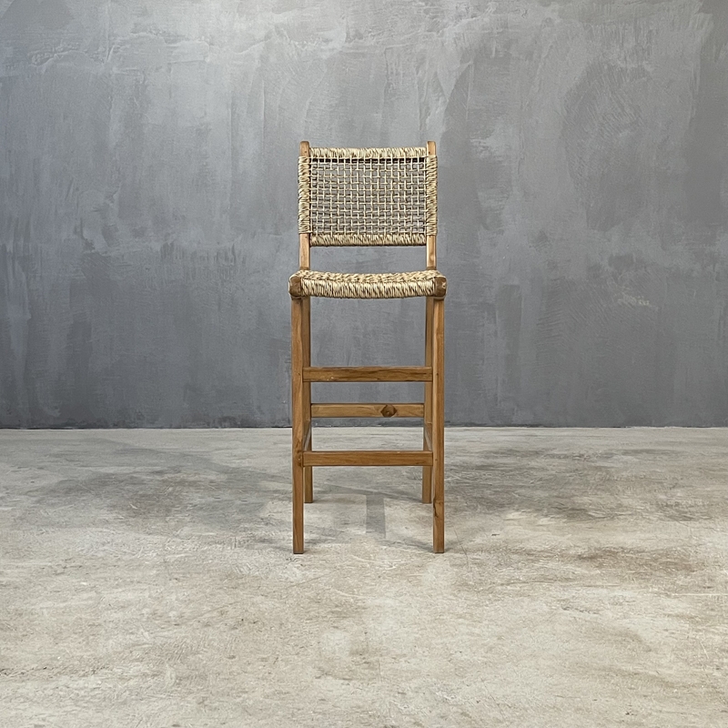 RULIS STOOL WITH BACK - ΣΚΑΜΠΩ ΞΥΛΙΝΟ ΜΕ ΠΛΑΤΗ ΚΩΔ 6868S - 40x50x102cm