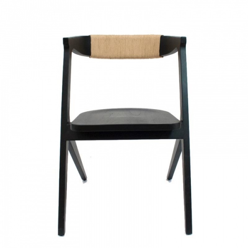 ΚΑΡΕΚΛΑ JUΑΝ ΑΠΟ ΞΥΛΟ ΤΕΑΚ ΣΕ ΜΑΥΡΟ ΧΡΩΜΑ Μήκος: 59 cm, Πλάτος: 53 cm, Ύψος: 76 cm