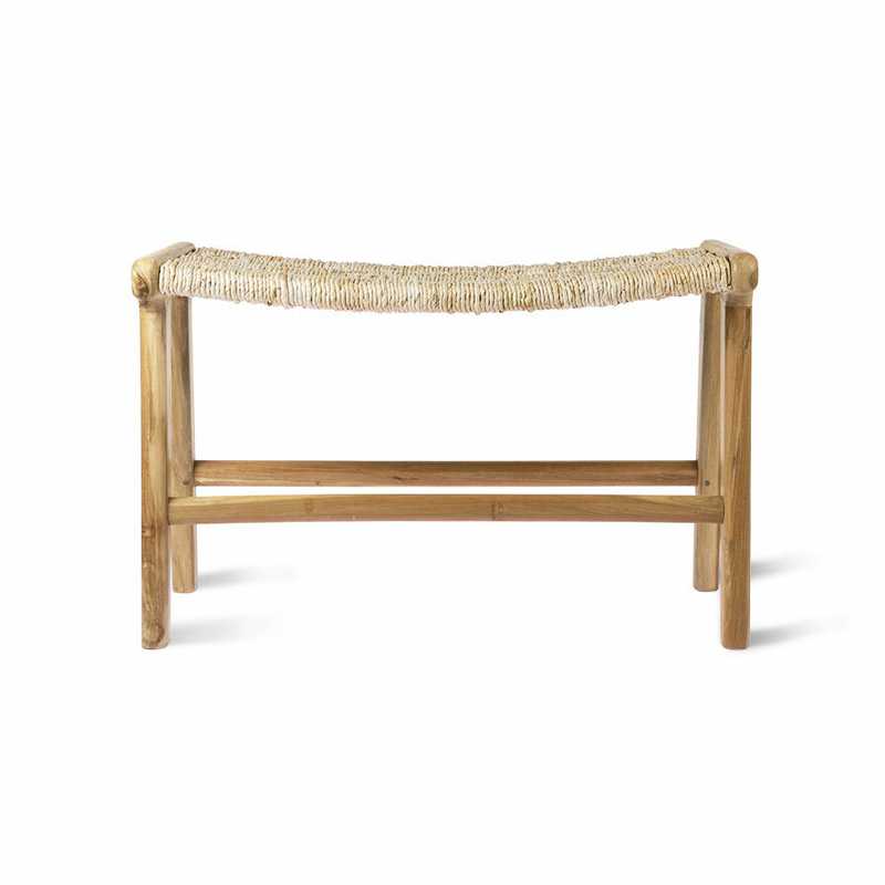 ABACA TEAK OTTONAN - ΣΚΑΜΠΩ  ΚΩΔ 4795S - 65×40×41cm 