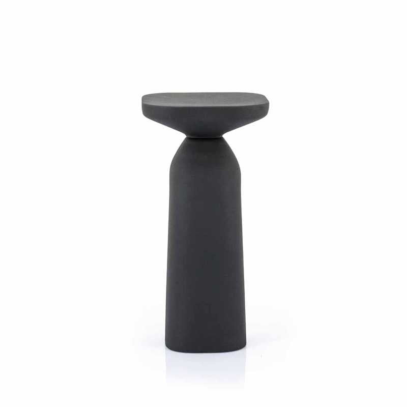 SQUAND ΒLΑCΚ SΜΑLL SIDE TABLE - ΤΡΑΠΕΖΙ ΣΑΛΟΝΙΟΥ ΑΛΟΥΜΙΝΙΟΥ  27 × 27 × 54 cm (L x W x H)  