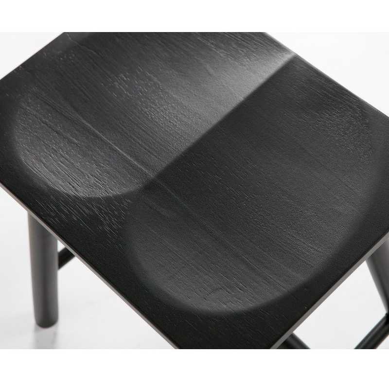 STOOL BUTT BLACK - ΣΚΑΜΠΩ  ΚΩΔ 4047S -   30×40×47cm 