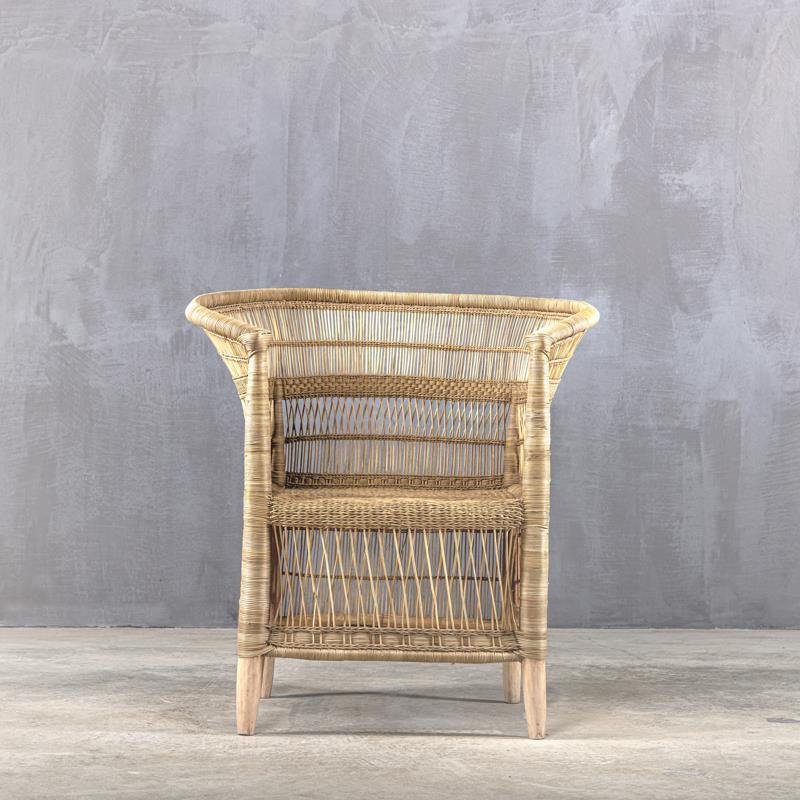 Πολυθρόνα Μπαμπου  MALAWI ARMCHAIR   Iron, Natural Rattan / Bamboo / Cane   65 × 80 × 85 cm (L x W x H)