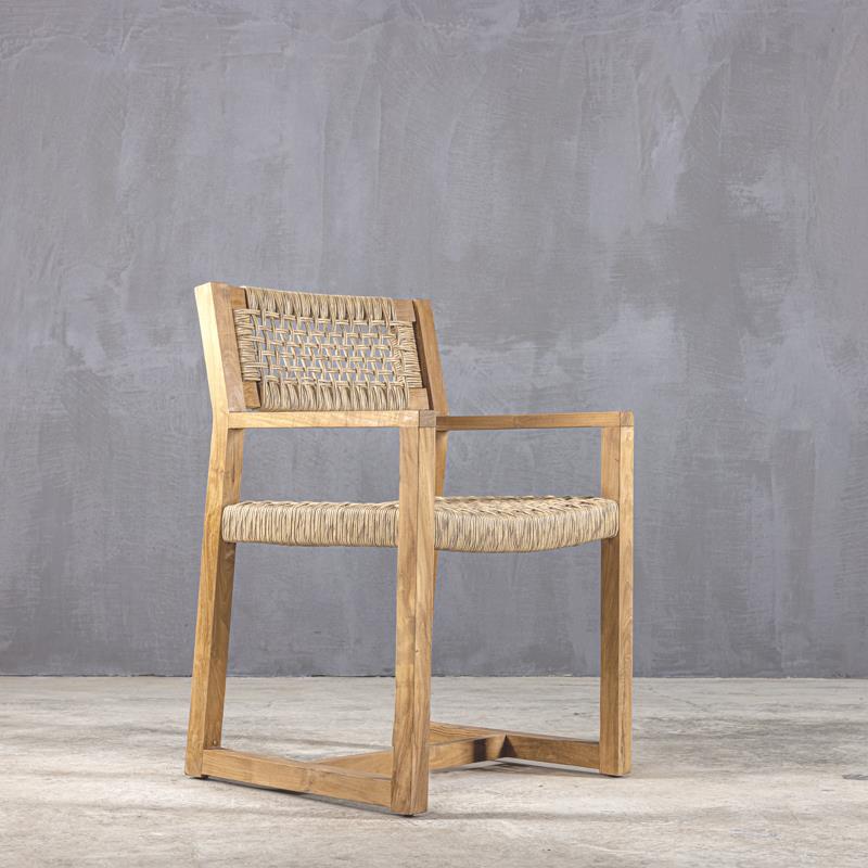 Πολυθρόνα  απο ξυλο teak  -RETTE ARMCHAIR TEAK   47 × 53 × 75 cm (L x W x H)  