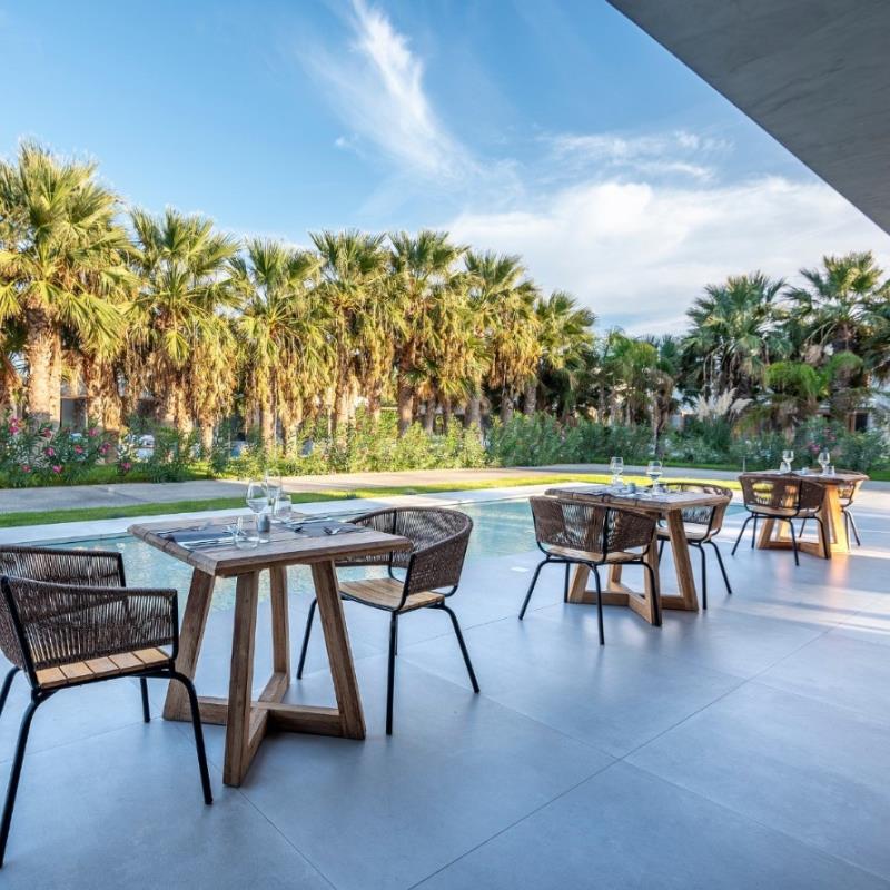 ΤΡΑΠΕΖΙ  ΞΥΛΙΝΟ  SPARTA 80 TABLE RECLAIMED TEAK -  80 × 80 × 755 cm (L x W x H)  COD 80090   