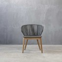 GARDA DINING ARMCHAIR - ΞΥΛΙΝΗ ΠΟΛΥΘΡΟΝΑ ΜΕ ΣΧΟΙΝΙ KΩΔ 5380S 60x55x86cm