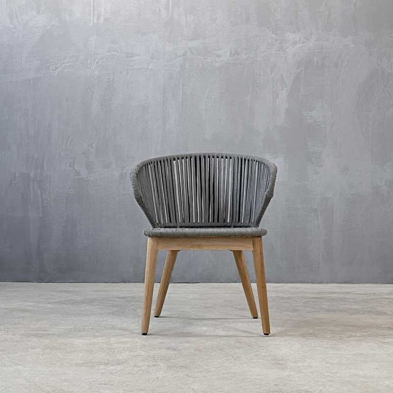 GARDA DINING ARMCHAIR - ΞΥΛΙΝΗ ΠΟΛΥΘΡΟΝΑ ΜΕ ΣΧΟΙΝΙ KΩΔ 5380S 60x55x86cm