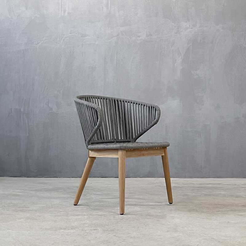 GARDA DINING ARMCHAIR - ΞΥΛΙΝΗ ΠΟΛΥΘΡΟΝΑ ΜΕ ΣΧΟΙΝΙ KΩΔ 5380S 60x55x86cm