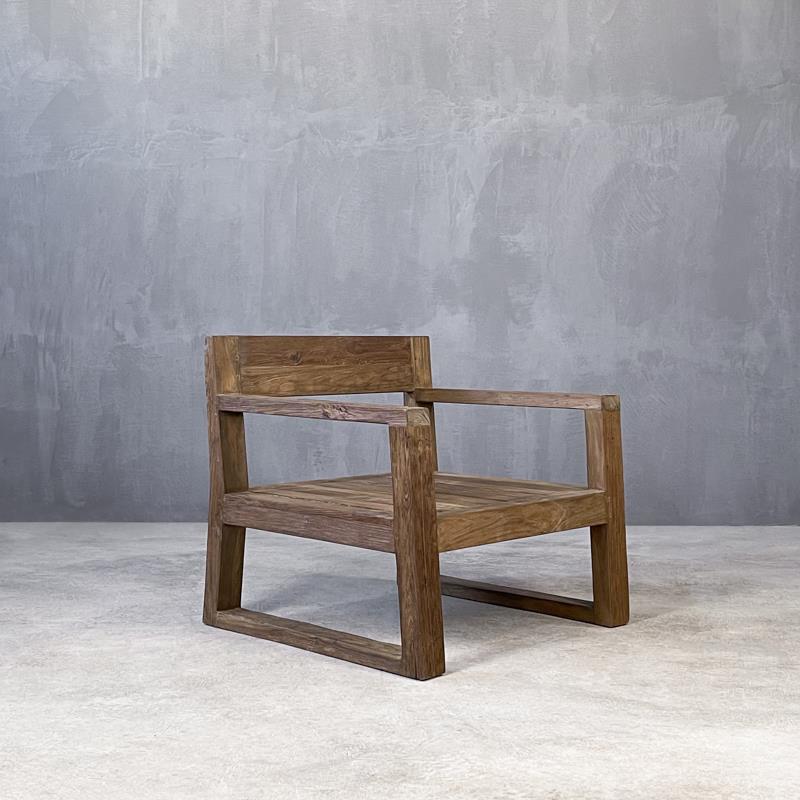 Πολυθρόνα ξύλινη HOMU 80 LOUNGE ARMCHAIR