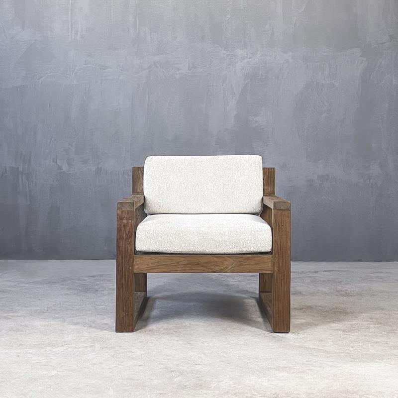 Πολυθρόνα ξύλινη HOMU 80 LOUNGE ARMCHAIR