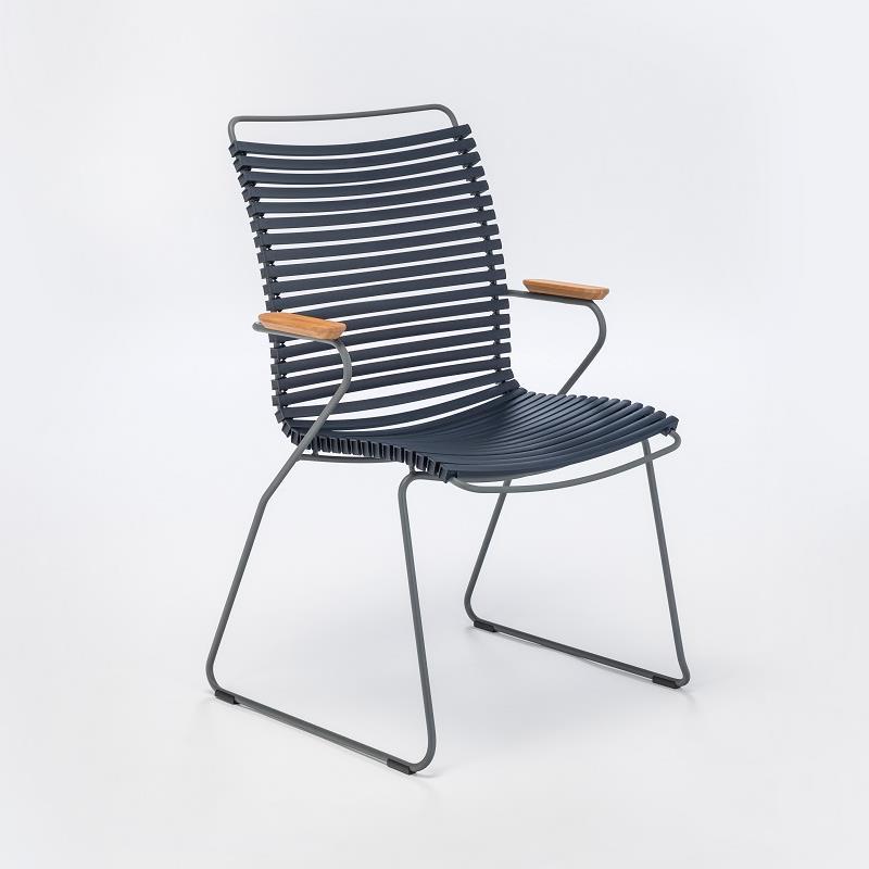 CLΙCΚ TALL BACK ARMCHAIR   60 × 60 × 90 cm (L x W x H)  ΚΑΡΕΚΛΑ  ΜΕ ΠΛΑΣΤΙΚΟΥΣ  ΙΜΑΝΤΕΣ - COD 606090 