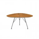 ΤΡΑΠΕΖΙ ΑΛΟΥΜΙΝΙΟΥ ΜΠΑΜΠΟΥ   LEAF TABLE   Aluminium, Natural Rattan / Bamboo / Cane  H:74,5 x W:146 x D:146 cm 