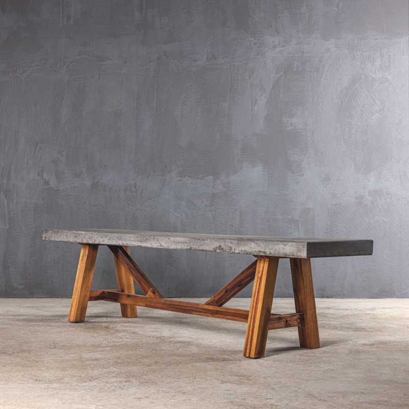 NEBRASKA 180 BENCH - ΠΑΓΚΑΚΙ ΚΩΔ 1605S - 180×40×45cm 