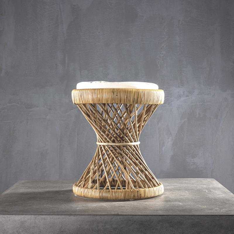 PEACOCK 45 STOOL WITH CUSHION - ΣΚΑΜΠΩ  ΚΩΔ 4539S 39x39x45cm