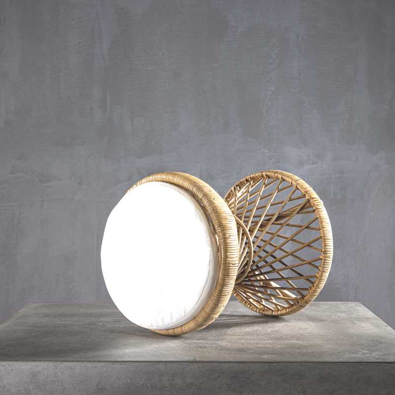 PEACOCK 45 STOOL WITH CUSHION - ΣΚΑΜΠΩ  ΚΩΔ 4539S 39x39x45cm