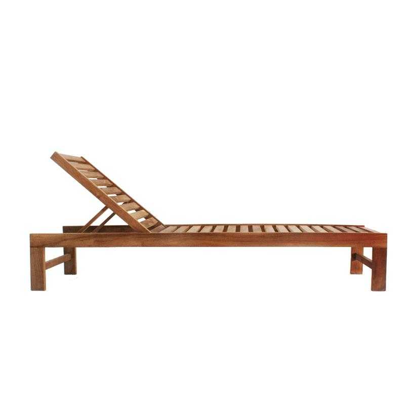 SUN BED TEAK - ΞΑΠΛΩΣΤΡΑ ΞΥΛΙΝΗ ΚΩΔ 2632S - 205x63x32cm