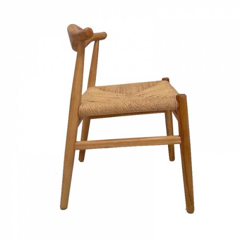 ΚΑΡΕΚΛΑ 593 SΙLΑS ΑΠΟ ΞΥΛΟ ΤΕΑΚ ΣΕ ΦΥΣΙΚΟ ΧΡΩΜΑ Μήκος: 48 cm, Πλάτος: 49 cm, Ύψος: 79 cm