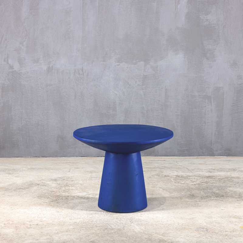 ΤΡΑΠΕΖΑΚΙ ΣΑΛΟΝΙΟΥ MUSHROOM COFFEE TABLE SUAR 60 BLUE COBALT  