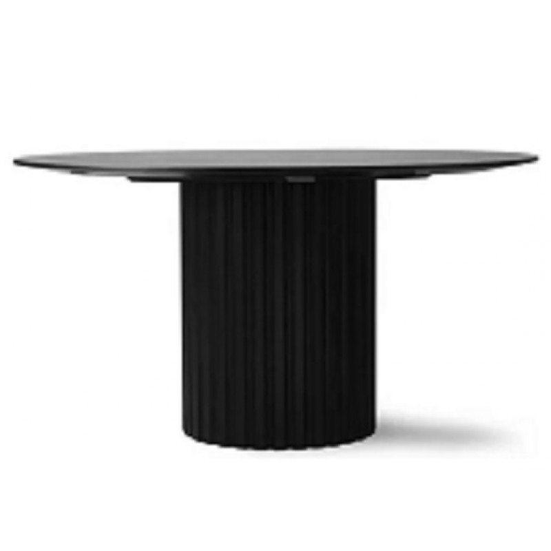 Τραπέζι ξύλινο  MTA2838 PILLAR DINING TABLE ROUND BLACK   140 × 140 × 75 cm (L x W x H)
