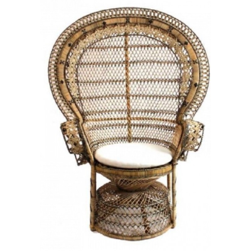 ΡΕΑCΟCΚ ARMCHAIR RETRO NATURAL   114 × 80 × 150 cm (L x W x H)  