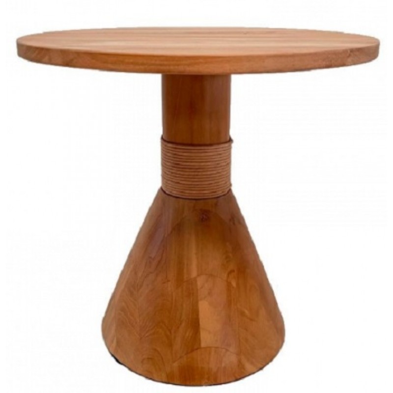 CΟΝΕ ΤΡΑΠΕΖΑΚΙ ΒΟΗΘΗΤΙΚΟ ΞΥΛΟ TEAK  -ΚΩΔ 484846   Μήκος: 48 cm, Πλάτος: 48 cm, Ύψος: 46 cm