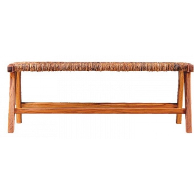 ΠΑΓΚΑΚΙ VΕRΜΟΝΤ ΤΕΑΚ ΝΑΤURΑL ΒΑΝΑΝΑ 140Χ50Χ46H από ψάθα.  κωδικος  589000 