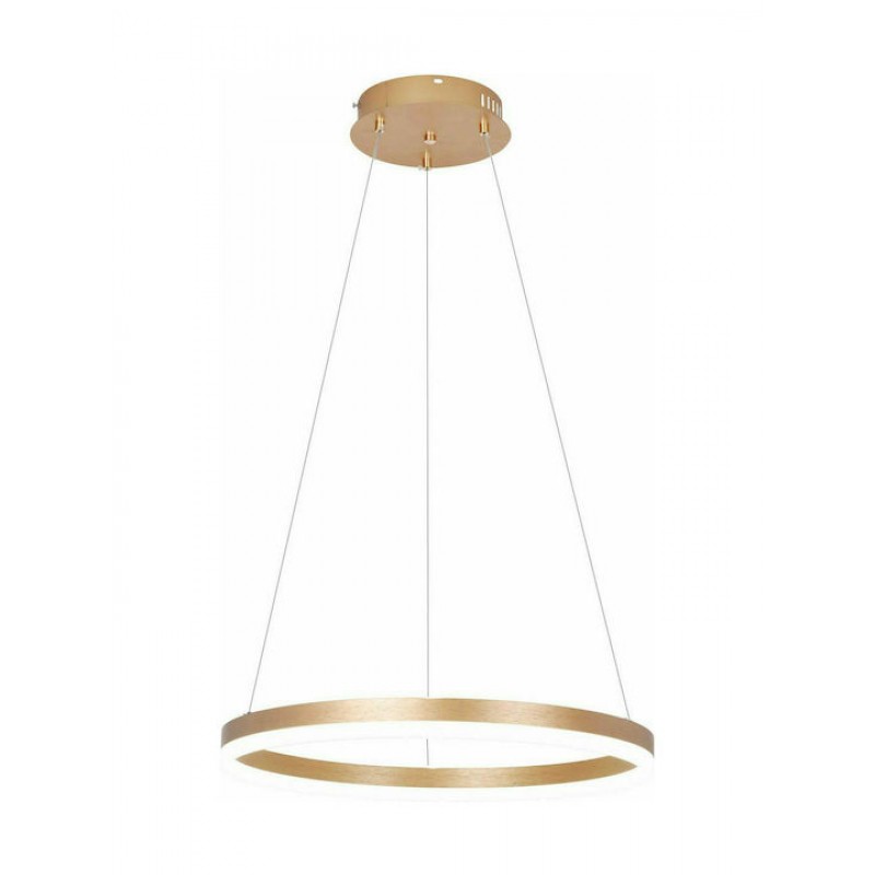 Sun Light Μοντέρνο Κρεμαστό Φωτιστικό με Ενσωματωμένο LED σε Χρυσό Χρώμα Κωδικός: D88059/1