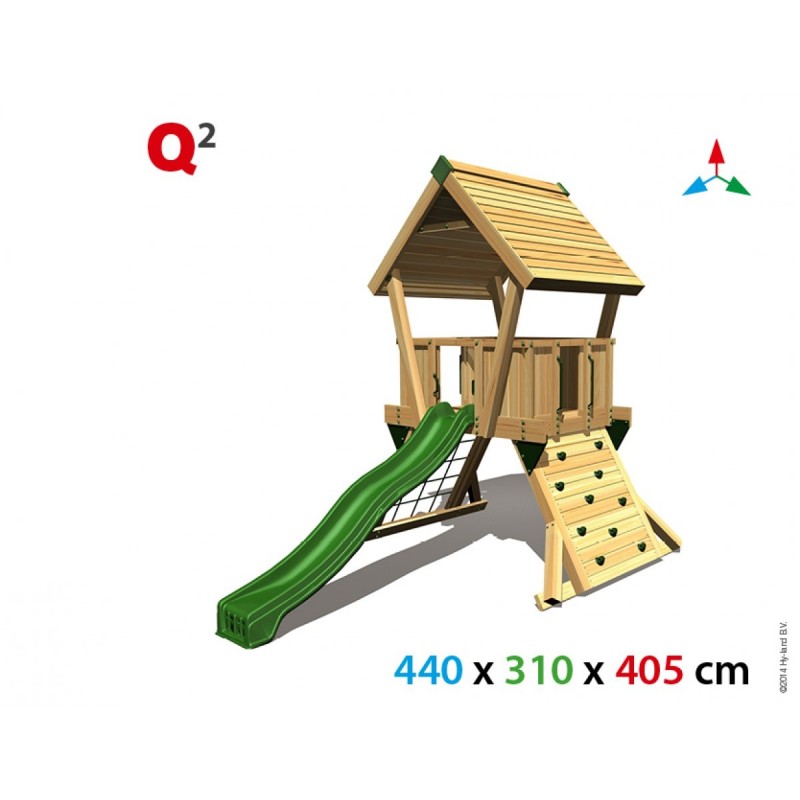 Ξύλινη παιδική χαρά | Q2 Πύργος παιδικής χαράς Q2