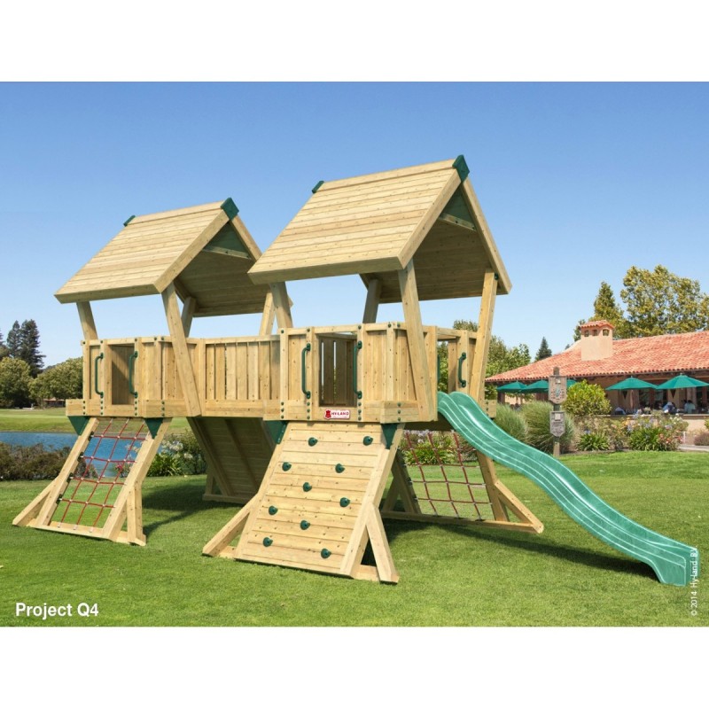 Ξύλινη παιδική χαρά | Q4 Πύργος παιδικής χαράς Q4