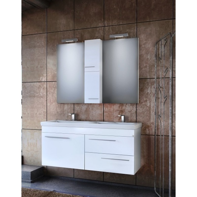 Drop Status 120 Πάγκος με Νιπτήρα & Καθρέπτη White Κωδικός: 51785857