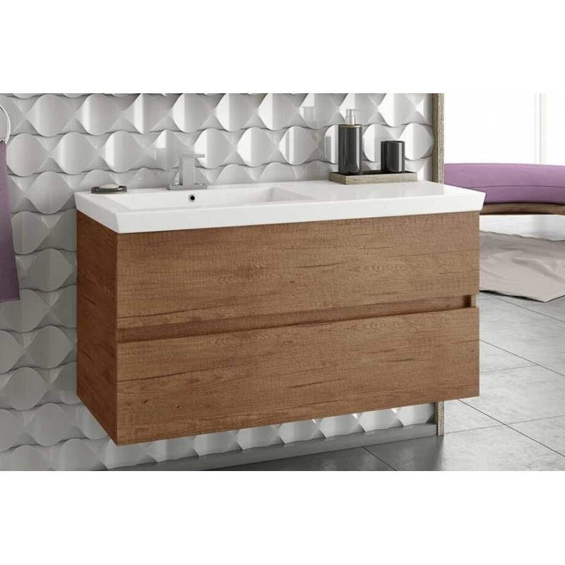 Drop Luxus 100 Πάγκος με Νιπτήρα Μ96xΒ40xΥ50cm PL Wood Κωδικός: 47318575