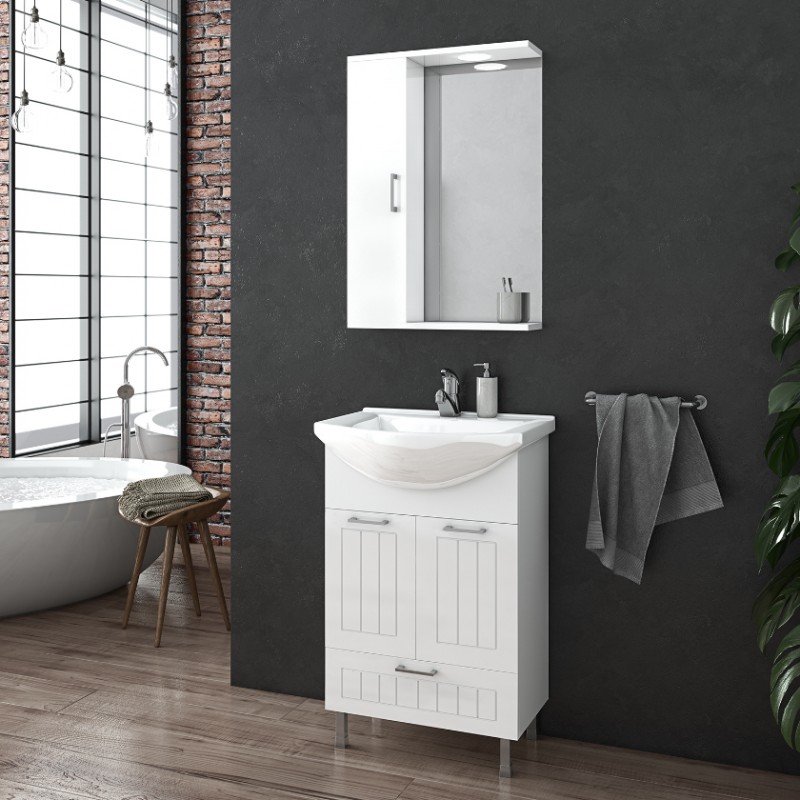 Drop Πάγκος με Νιπτήρα White Κωδικός: 51547972