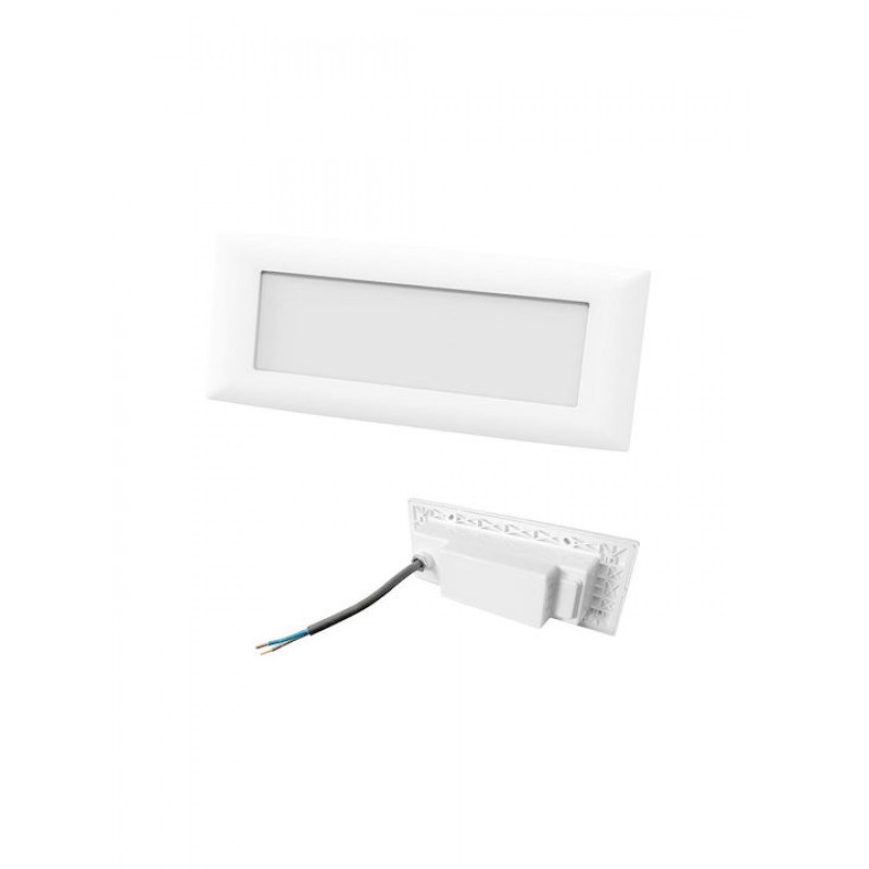 Bot Lighting Στεγανή Επιτοίχια Πλαφονιέρα Εξωτερικού Χώρου σε Λευκό Χρώμα ARONA601 Κωδικός: 43104031