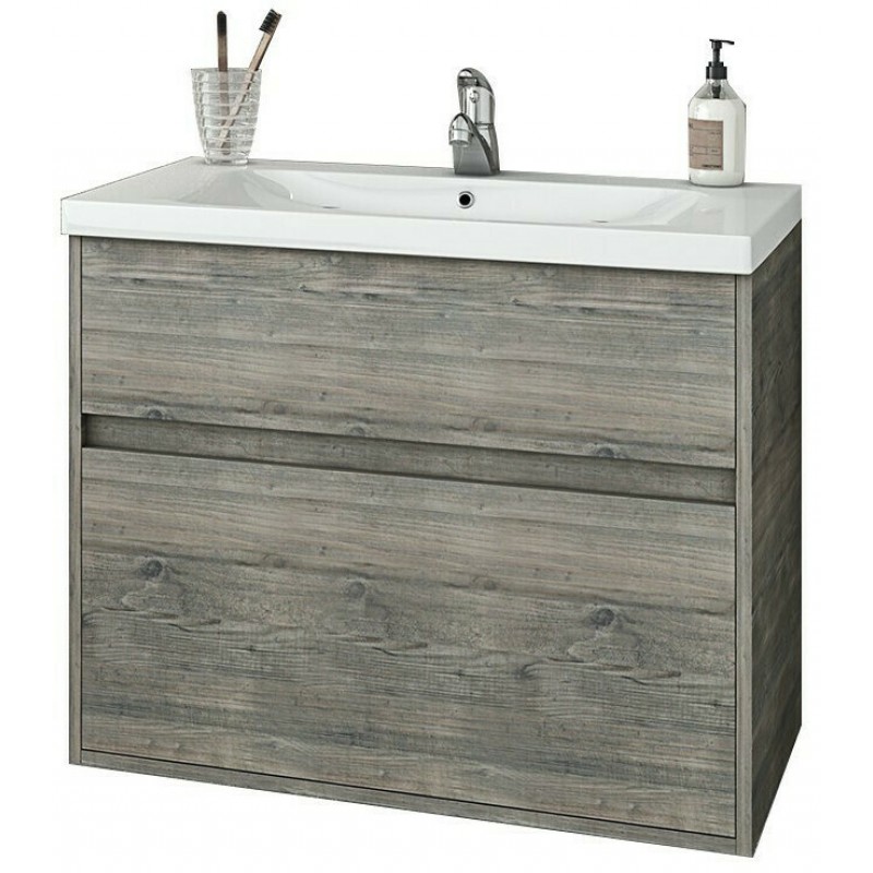 Drop Instinct 80 Πάγκος χωρίς Νιπτήρα Μελαμίνη Μ75.5xΒ43.5xΥ60cm Smoked Oak Κωδικός: 34535926