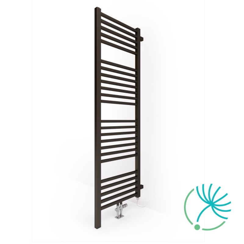 Terma Bone DW Πετσετοκρεμάστρα Μπάνιου 1910x500 657kcal/h Μαύρη  