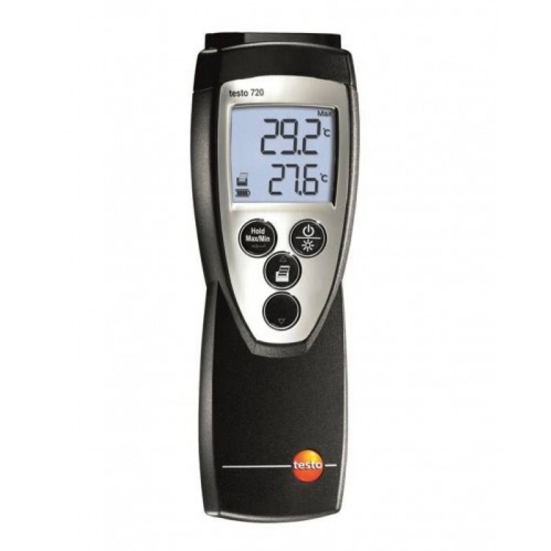testo 720 Κωδικός 0560 7207   όργανο μέτρησης θερμοκρασίας για ακριβείς μετρήσεις αέρα, επιφάνειας και βύθισης σε περιοχή μέτρησης -100 έως 800 ° C.